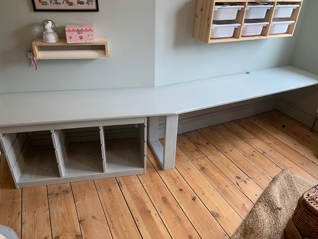 DIY childs desk with trofast unit Apartment Apothecary