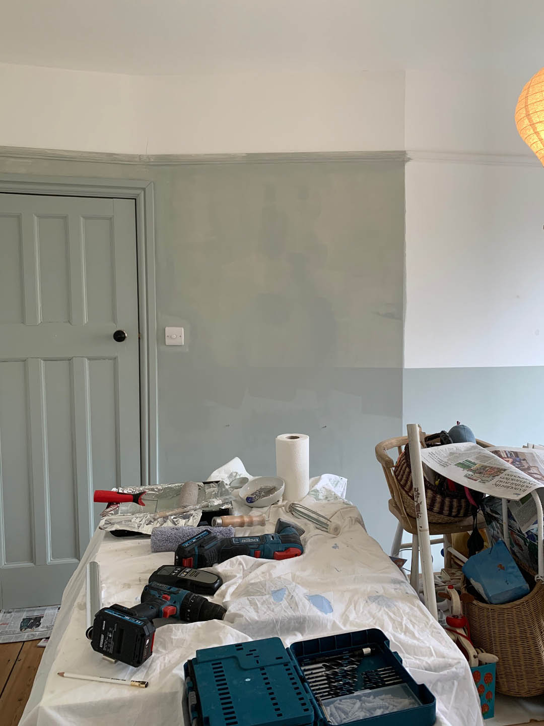 Painting above the picture rail Apartment Apothecary