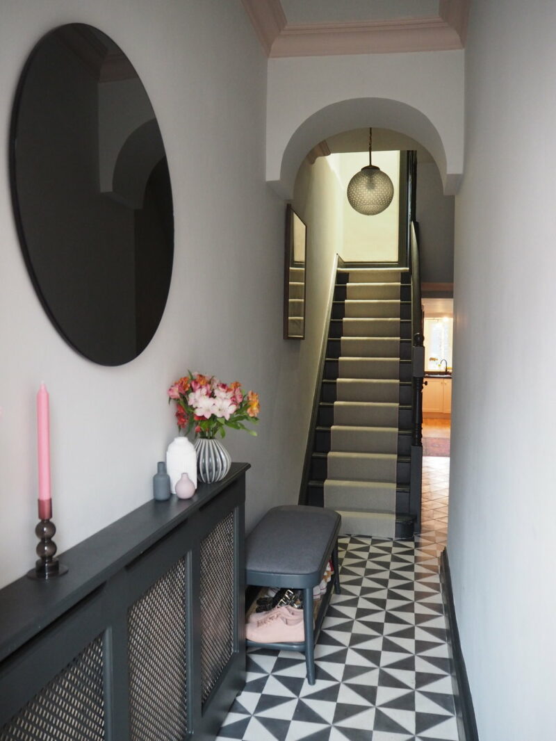 Narrow hallway storage solutions Apartment Apothecary