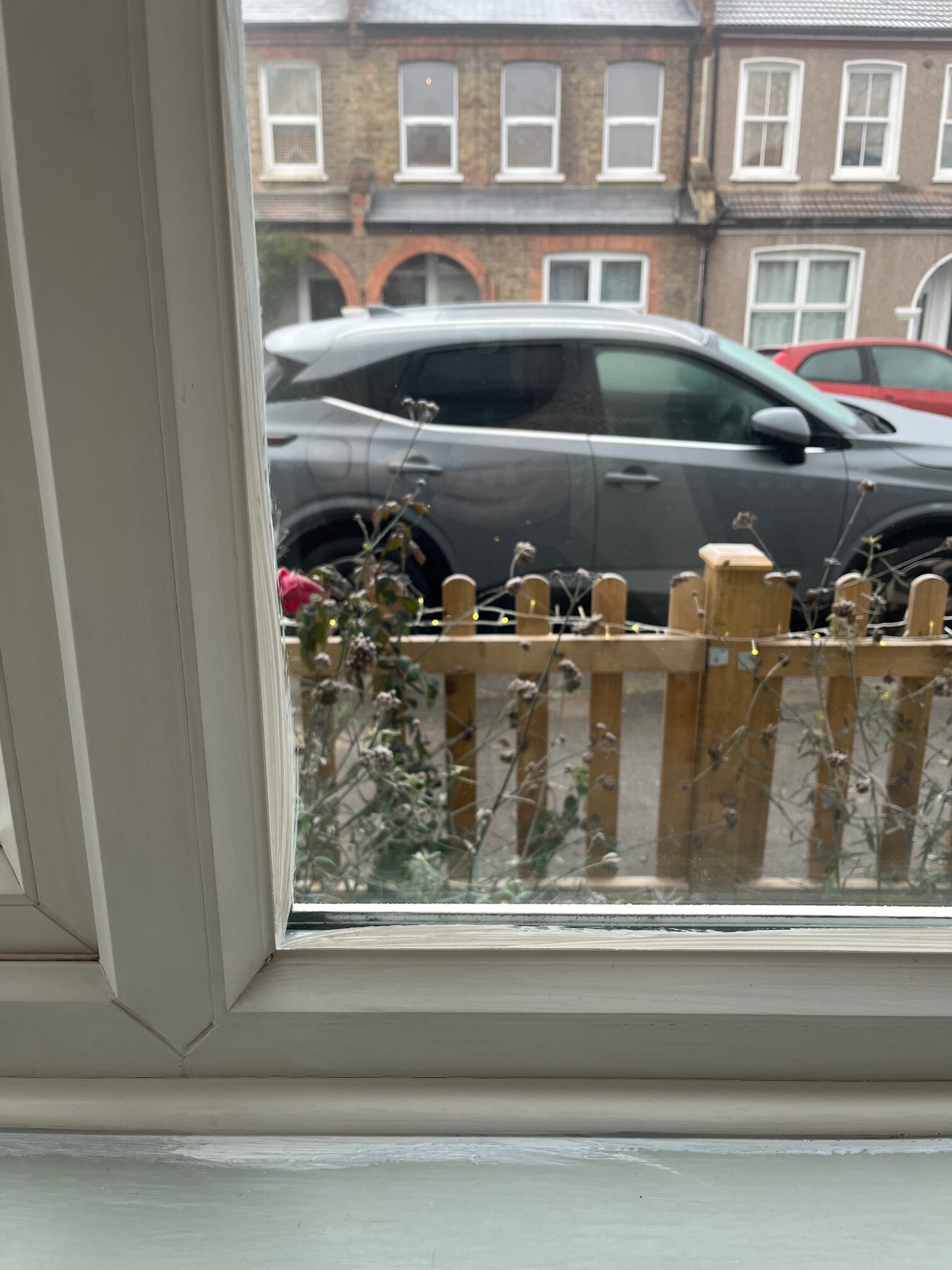 Painting internal uPVC window frames Apartment Apothecary